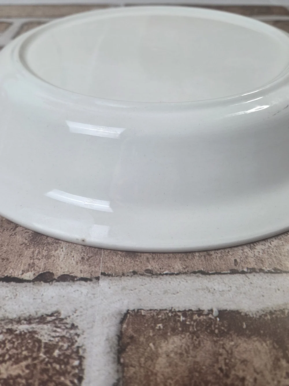 Vintage Pumpkin Pie Serving Plate - White and Brown